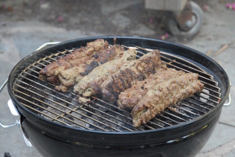 Grilling Lamb Kebabs